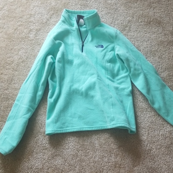 The North Face Tops - North Face Mint Quarter zip.